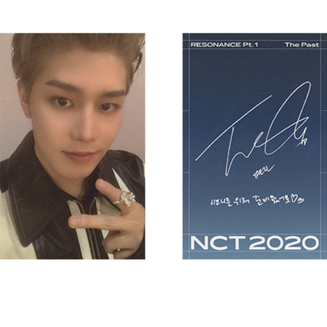 1/23PCS KPOP 2020 NCT Photocard RESONANCE PT.1 New Album Signature Blue Ins Small LOMO Card Self Made For Fans Gift Collection