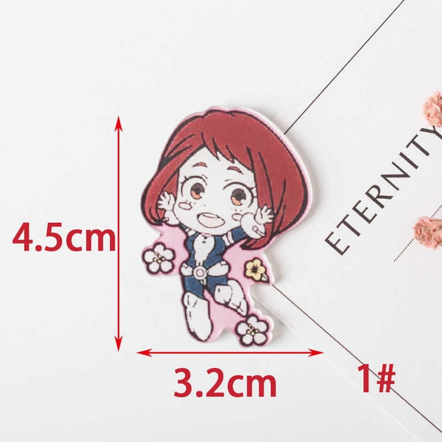 1 PCS Painting cartoon mix My Hero Academia for Clothing Acrylic Badges Kawaii Icons on The Backpack Pin Brooch Badge