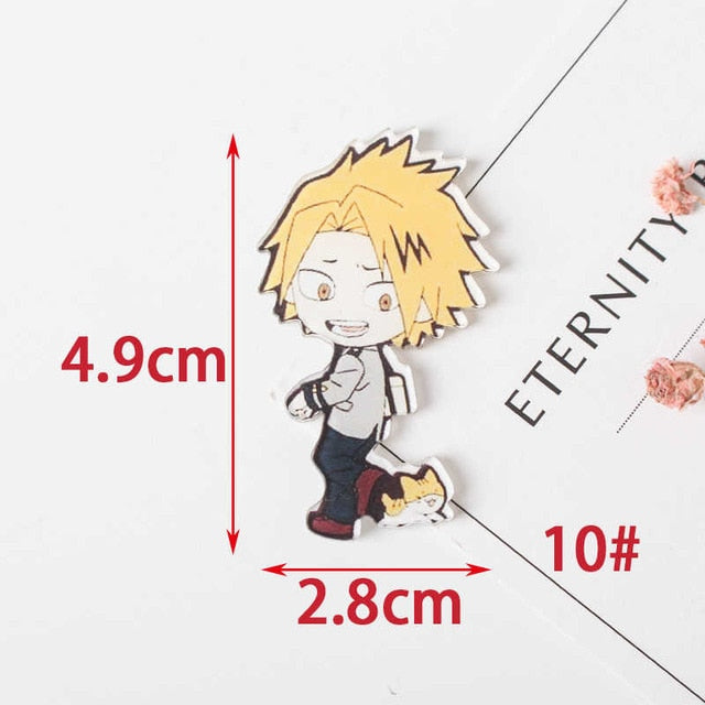 1 PCS Painting cartoon mix My Hero Academia for Clothing Acrylic Badges Kawaii Icons on The Backpack Pin Brooch Badge