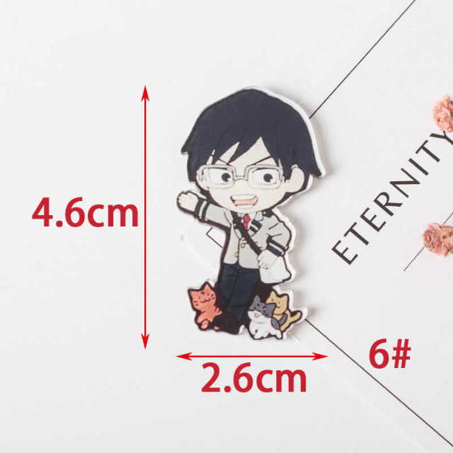 1 PCS Painting cartoon mix My Hero Academia for Clothing Acrylic Badges Kawaii Icons on The Backpack Pin Brooch Badge