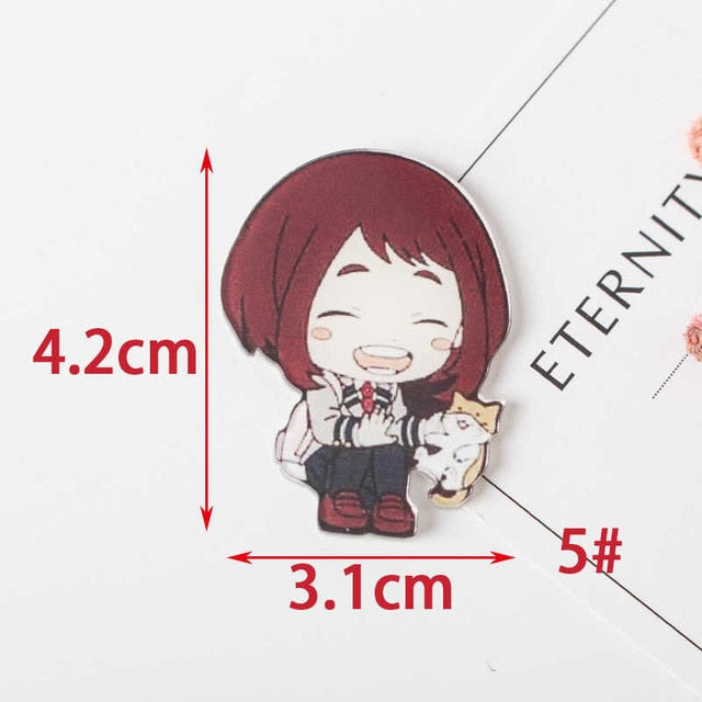 1 PCS Painting cartoon mix My Hero Academia for Clothing Acrylic Badges Kawaii Icons on The Backpack Pin Brooch Badge