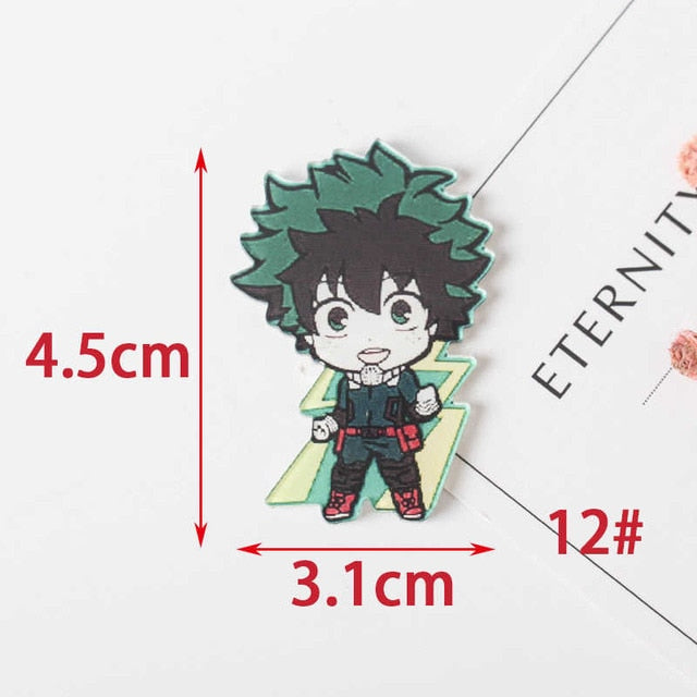 1 PCS Painting cartoon mix My Hero Academia for Clothing Acrylic Badges Kawaii Icons on The Backpack Pin Brooch Badge