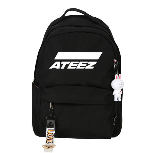 1 Pcs Kpop ATEEZ Women Student Printed Backpack Bag Canvas College Bag Teenager School Bag Accessories