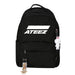 1 Pcs Kpop ATEEZ Women Student Printed Backpack Bag Canvas College Bag Teenager School Bag Accessories