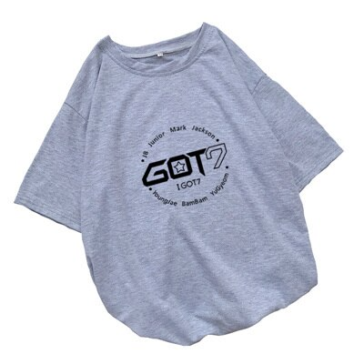 GOT7 KPOP  Korean Style Tees Fans Support T Shirts Women Camiseta Mujer