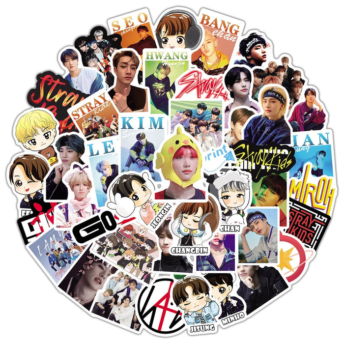 10/50pcs/pack Straykids Stickers For Skateboard Helmet Gift Box Bicycle Computer Notebook Car Children's Toys 2020