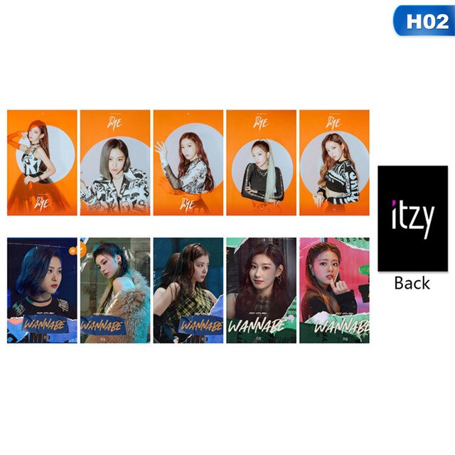 10 Pcs/Set ITZY IT'z ME Photocard Photo Card PVC Crystal Card Stickers For Bus Student Card Stationery Set