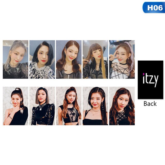10 Pcs/Set ITZY IT'z ME Photocard Photo Card PVC Crystal Card Stickers For Bus Student Card Stationery Set