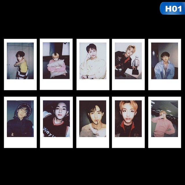 10PCS/Set KPOP NCT 127 Taeyong WINWIN Photo Cards Poster LOMO Cards Self Made Paper Photocard Fans Gift Collection