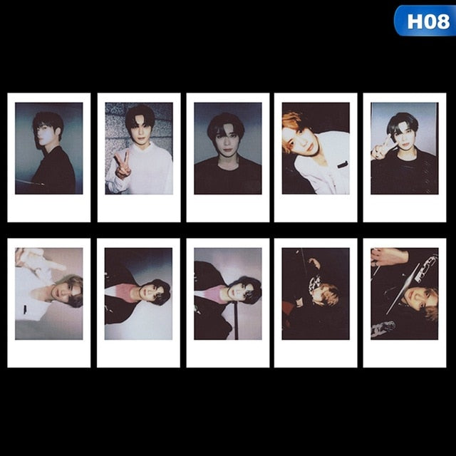 10PCS/Set KPOP NCT 127 Taeyong WINWIN Photo Cards Poster LOMO Cards Self Made Paper Photocard Fans Gift Collection