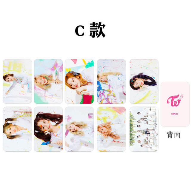 10pcs/set Kpop TWICE photocard New photo album Lomo Cards High qualityi HD Double side print K-pop TWICE For fans collection