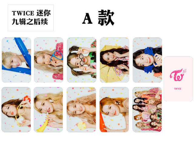 10pcs/set Kpop TWICE photocard New photo album Lomo Cards High qualityi HD Double side print K-pop TWICE For fans collection