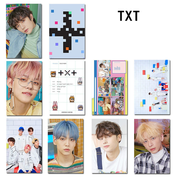 10pcs/set Kpop TXT Crystal Card sticker minisode1 blue hour bus card bank card sticker