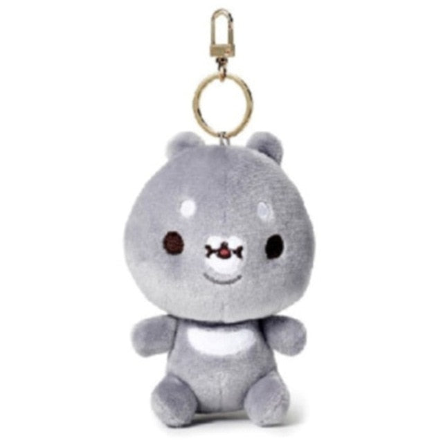 12Cm Monsta X Cute Plush Toy Pendant Cartoon Bag Keychain Plush Doll  Cute Stuffed Toys Keyring