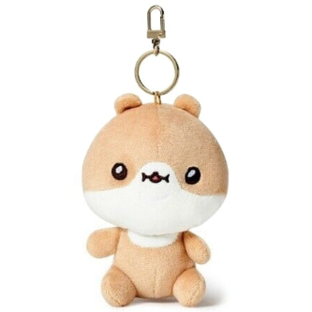 12Cm Monsta X Cute Plush Toy Pendant Cartoon Bag Keychain Plush Doll  Cute Stuffed Toys Keyring