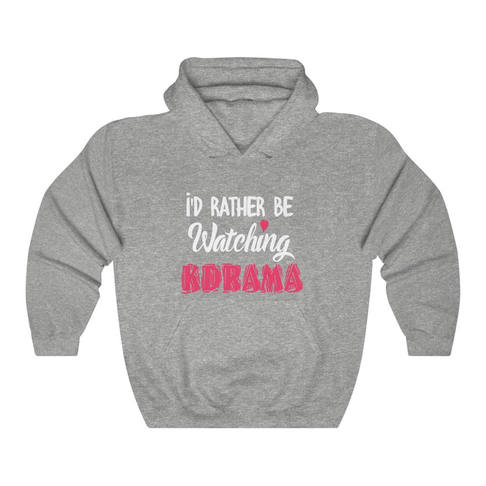 I'd Rather Be Watching Kdrama Hoodie - Trendy Winter Kpop Hoodies Kpop Fashion - Kpop Hooded Sweater