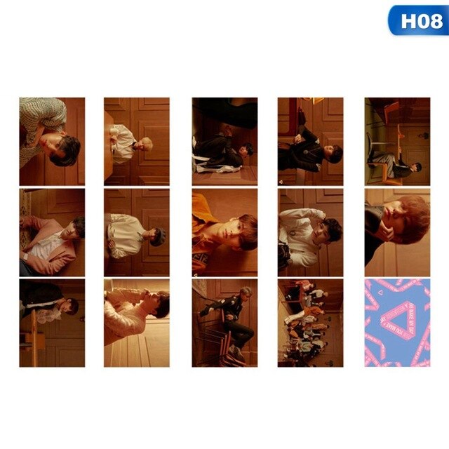 14Pcs/Set KPOP Seventeen Team  Album Collection Love Letter Photo Card PVC Cards Self Made LOMO Card Photocard Fans Collection