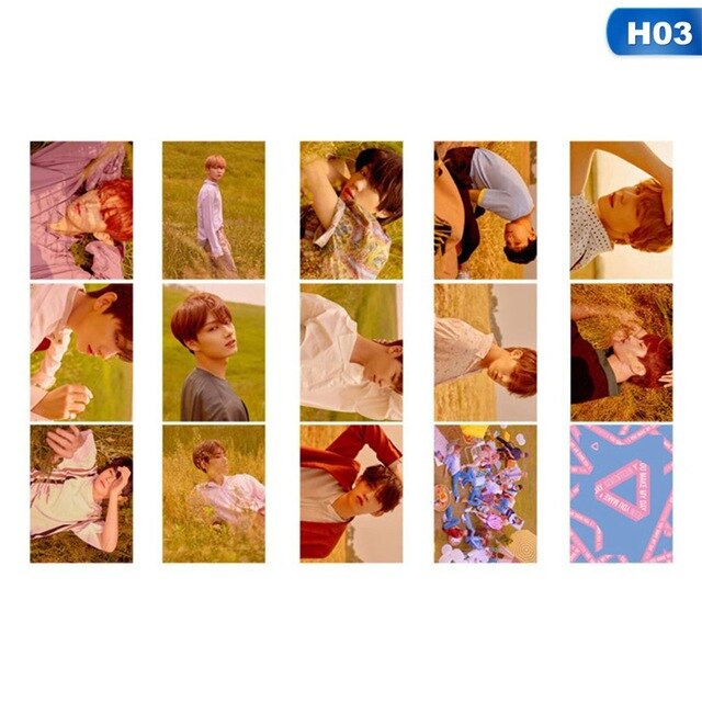 14Pcs/Set KPOP Seventeen Team  Album Collection Love Letter Photo Card PVC Cards Self Made LOMO Card Photocard Fans Collection