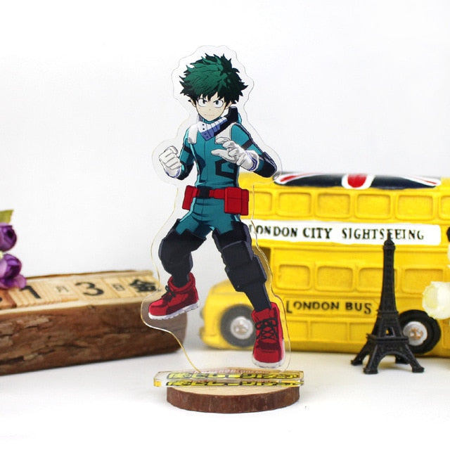 16cm My Hero Academia Anime Figure Acrylic Stand Model Toy Deku Might Shigaraki Tomura  Anime Collection DIY Action Figures Toys