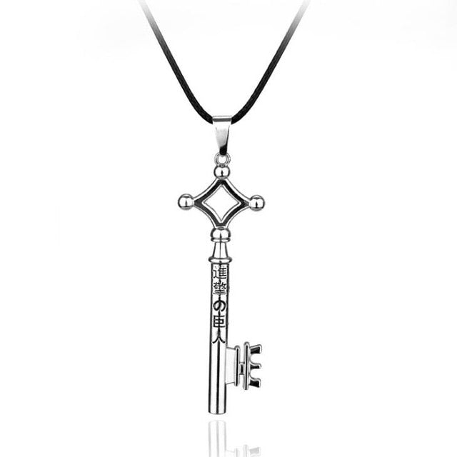1pc Anime Attack on Titan Alloy Necklace Figure Toys Wings of Liberty Shingeki No Kyojin Leather Chain Gold Silver Pendant Gift