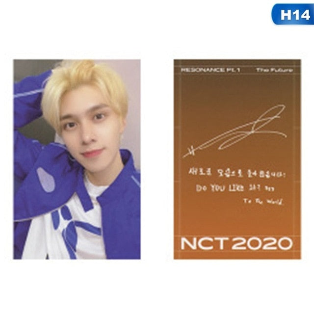 1pc NCT 2020 : RESONANCE Pt. 1 Lomo Photo Card Kpop HD Photocard Signature Small Card