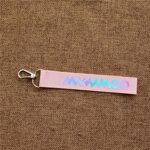 Mamamoo Lanyard Laser Name Strip Mobile Phone Pendant Key Chain