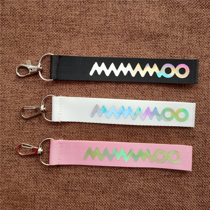 Mamamoo Lanyard Laser Name Strip Mobile Phone Pendant Key Chain
