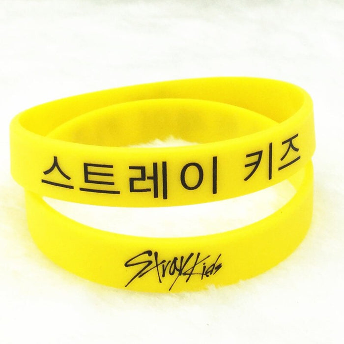 1pcs Kpop Stray Kids Silicon gel Bracelet New Album Stray kids character Silicone Bracelet Wrist Strap new arrivals