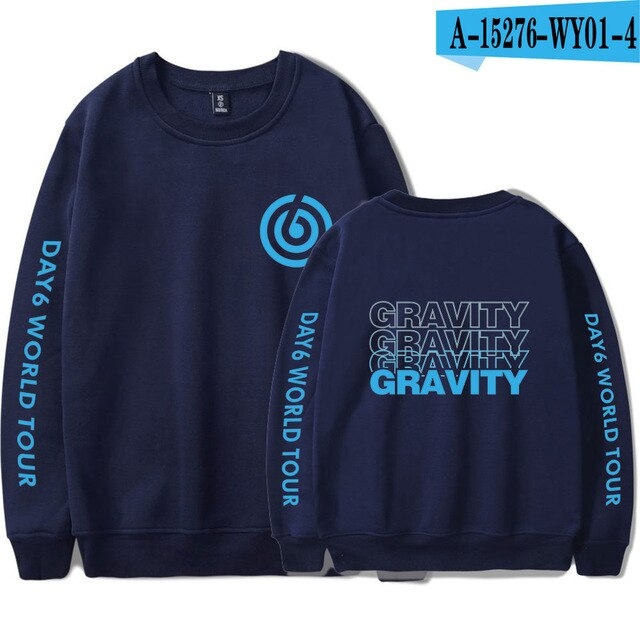 kpop day6 world tour gravity concertame unisex fleece/thin pullover Sweatshirt