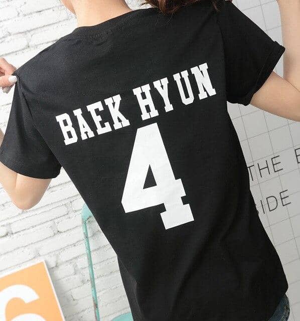 Kpop Newest 2016 Summer Exo Letter Print T Shirt Women Harajuku O-neck Short Sleeve tshirt women Tops Black White Tee Shirt Femme that you'll fall in love with. At an affordable price at KPOPSHOP, We sell a variety of 2016 Summer Exo Letter Print T Shirt Women Harajuku O-neck Short Sleeve tshirt women Tops Black White Tee Shirt Femme with Free Shipping.