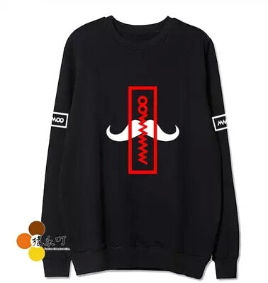 kpop mamamoo album cover same moustache  pullover sweatshirt