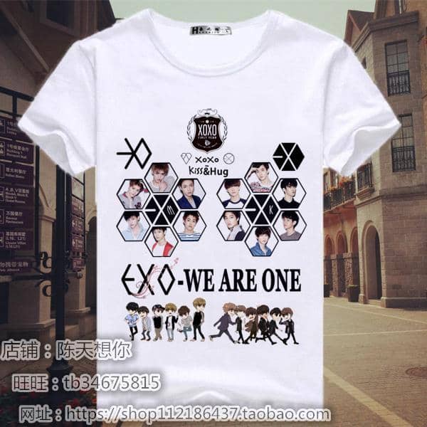Kpop Newest 2019 kpop new EXO T-Shirt summer Two patrol groups The same paragraph KRIS SEHUN CHANYEOL BAEKHYUN male and female Short-sleeved that you'll fall in love with. At an affordable price at KPOPSHOP, We sell a variety of 2019 kpop new EXO T-Shirt summer Two patrol groups The same paragraph KRIS SEHUN CHANYEOL BAEKHYUN male and female Short-sleeved with Free Shipping.
