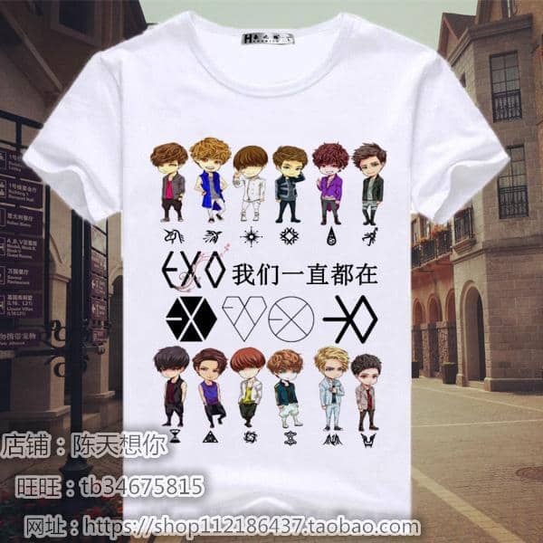 Kpop Newest 2019 kpop new EXO T-Shirt summer Two patrol groups The same paragraph KRIS SEHUN CHANYEOL BAEKHYUN male and female Short-sleeved that you'll fall in love with. At an affordable price at KPOPSHOP, We sell a variety of 2019 kpop new EXO T-Shirt summer Two patrol groups The same paragraph KRIS SEHUN CHANYEOL BAEKHYUN male and female Short-sleeved with Free Shipping.