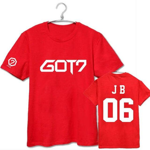Kpop Newest 201Summer coat men women GOT7 KPOP Cotton Korean version Letter printing black red Loose Short sleeve Round neck T-shirt Lovers that you'll fall in love with. At an affordable price at KPOPSHOP, We sell a variety of 201Summer coat men women GOT7 KPOP Cotton Korean version Letter printing black red Loose Short sleeve Round neck T-shirt Lovers with Free Shipping.