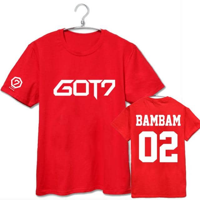 Kpop Newest 201Summer coat men women GOT7 KPOP Cotton Korean version Letter printing black red Loose Short sleeve Round neck T-shirt Lovers that you'll fall in love with. At an affordable price at KPOPSHOP, We sell a variety of 201Summer coat men women GOT7 KPOP Cotton Korean version Letter printing black red Loose Short sleeve Round neck T-shirt Lovers with Free Shipping.