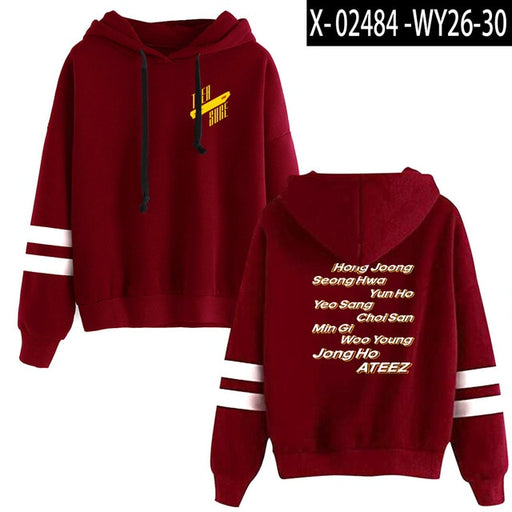 ATEEZ Hooded Sweatshirt tshirts Kpop ATEEZ Hoodie A TEEnager Z Women Pullover - Kpopshop