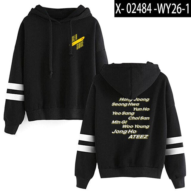 ATEEZ Hooded Sweatshirt tshirts Kpop ATEEZ Hoodie A TEEnager Z Women Pullover - Kpopshop