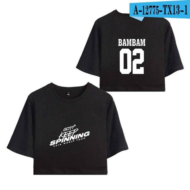 Kpop Newest 2019 KPOP GOT7 WORLD TOUR KEEP SPINNING NEW print Women Crop Tops Short Sleeve T-shirt Trendy Streetwear Girls Sexy T Shirt that you'll fall in love with. At an affordable price at KPOPSHOP, We sell a variety of 2019 KPOP GOT7 WORLD TOUR KEEP SPINNING NEW print Women Crop Tops Short Sleeve T-shirt Trendy Streetwear Girls Sexy T Shirt with Free Shipping.