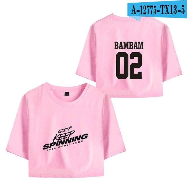 Kpop Newest 2019 KPOP GOT7 WORLD TOUR KEEP SPINNING NEW print Women Crop Tops Short Sleeve T-shirt Trendy Streetwear Girls Sexy T Shirt that you'll fall in love with. At an affordable price at KPOPSHOP, We sell a variety of 2019 KPOP GOT7 WORLD TOUR KEEP SPINNING NEW print Women Crop Tops Short Sleeve T-shirt Trendy Streetwear Girls Sexy T Shirt with Free Shipping.