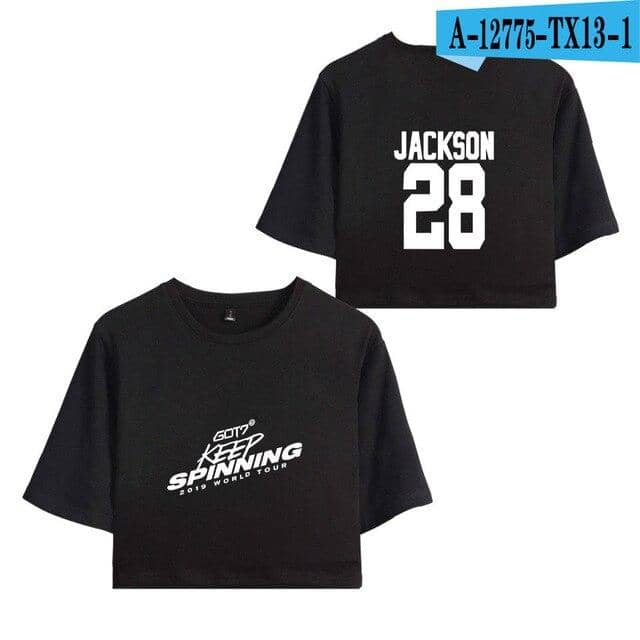 Kpop Newest 2019 KPOP GOT7 WORLD TOUR KEEP SPINNING NEW print Women Crop Tops Short Sleeve T-shirt Trendy Streetwear Girls Sexy T Shirt that you'll fall in love with. At an affordable price at KPOPSHOP, We sell a variety of 2019 KPOP GOT7 WORLD TOUR KEEP SPINNING NEW print Women Crop Tops Short Sleeve T-shirt Trendy Streetwear Girls Sexy T Shirt with Free Shipping.