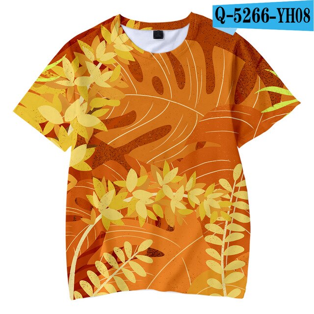 Leaf Nature 3D Children T-shirts Spring/ Tshirts  Kpop tshirt - Kpopshop
