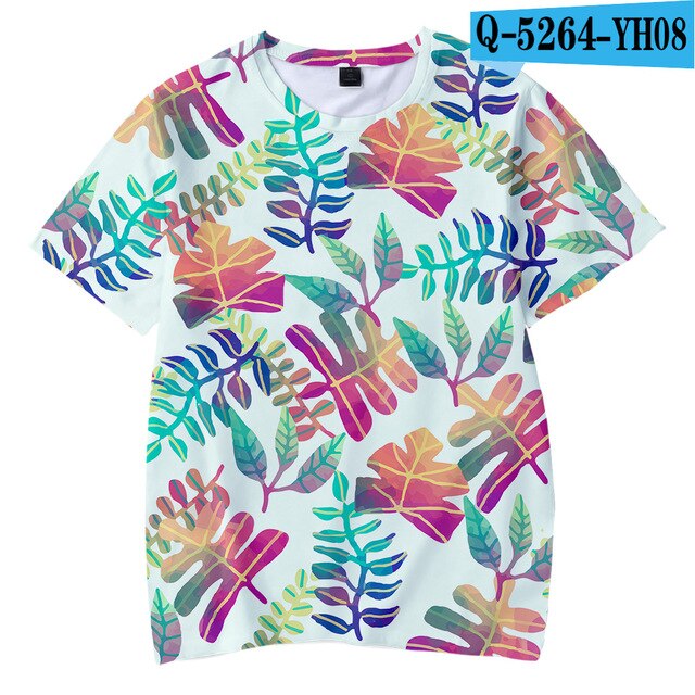 Leaf Nature 3D Children T-shirts Spring/ Tshirts  Kpop tshirt - Kpopshop