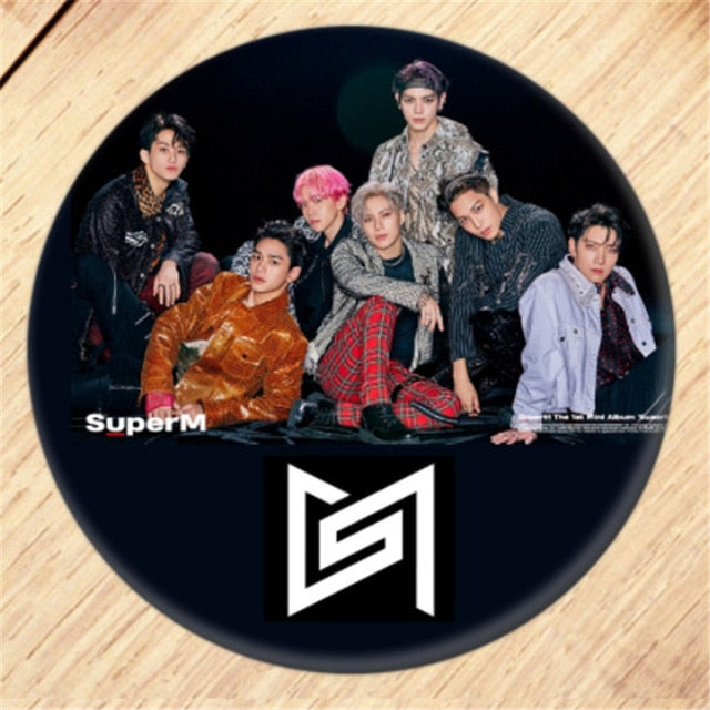 SuperM Brooch Pin KAI MARK TEN Badges For Clothes Backpack Decoration Jewelry