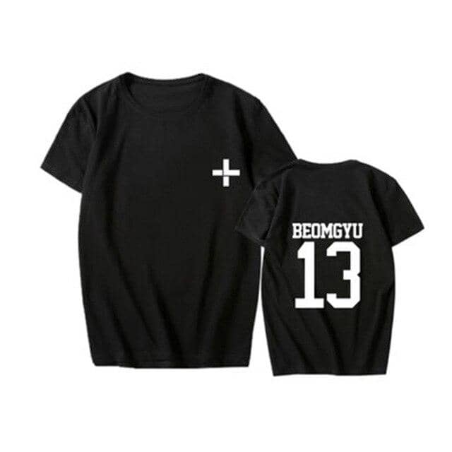 New Kpop TXT Called Tomorrow X Together YEONJUN SOOBINs T Shirts Hip-hop Sleeve T-shirts - Kpopshop