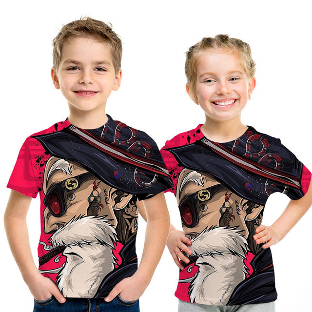 Kids Dragon Ball Z 3D Anime Goku Vegeta T-shirts Dragonball Shirt Super Saiyan Vegeta Children - Kpopshop