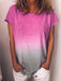 Women Gradient Tops Lady Loose T-shirts oversized S-5XL s - Kpopshop