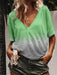 Women Gradient Tops Lady Loose T-shirts oversized S-5XL s - Kpopshop
