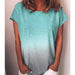 Women Gradient Tops Lady Loose T-shirts oversized S-5XL s - Kpopshop