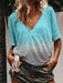 Women Gradient Tops Lady Loose T-shirts oversized S-5XL s - Kpopshop