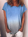 Women Gradient Tops Lady Loose T-shirts oversized S-5XL s - Kpopshop